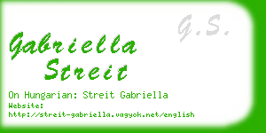 gabriella streit business card